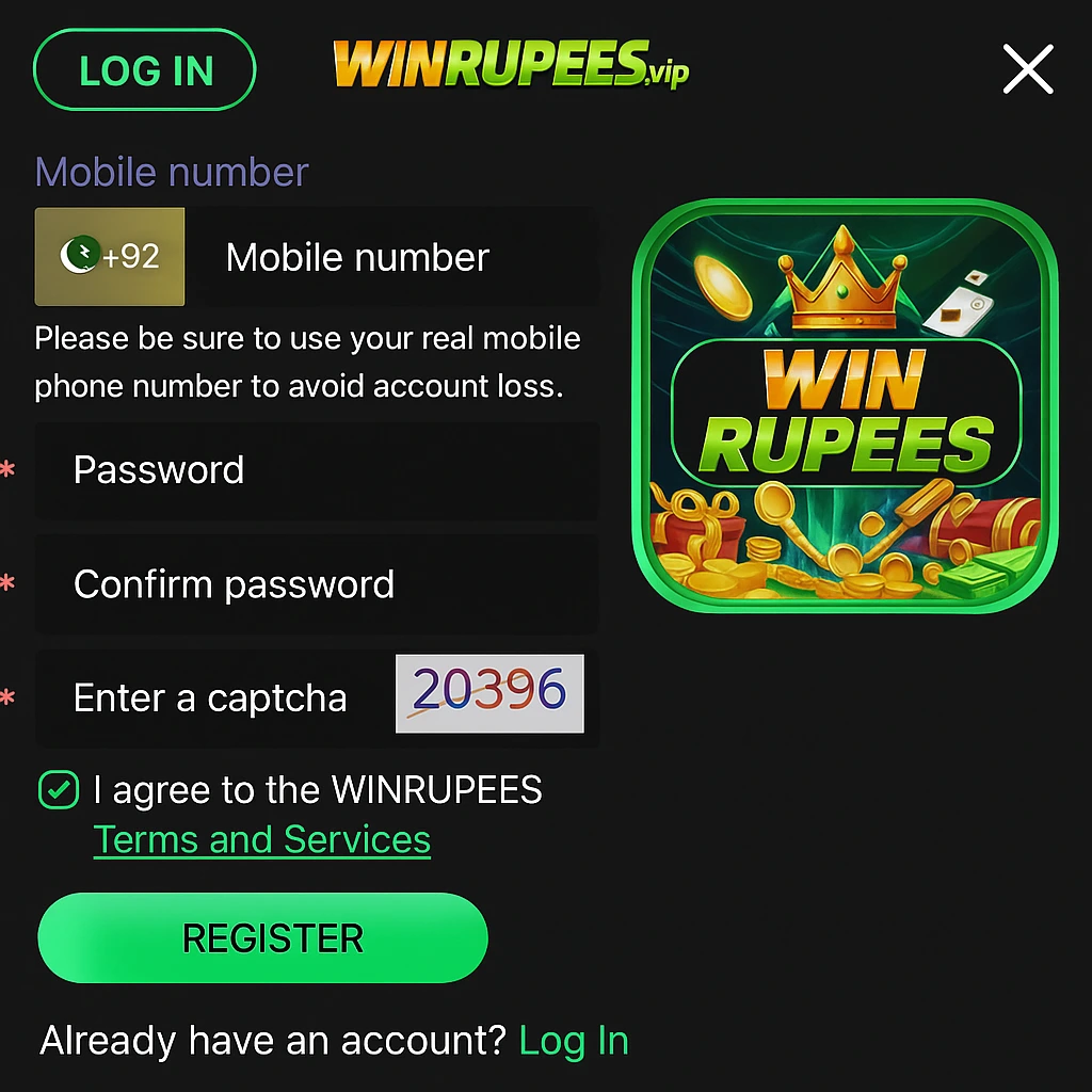 Winrupees Login